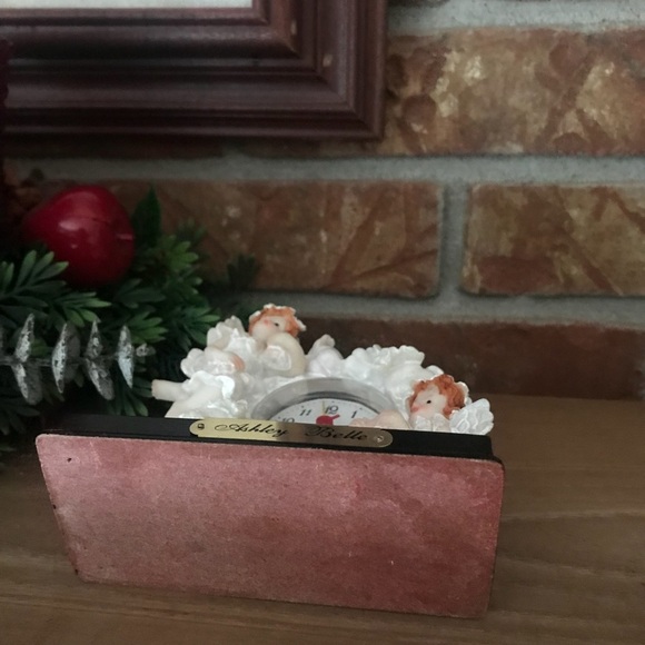 Rare Ashley Belle Cherub Angel Porcelain Clock - Picture 7 of 7